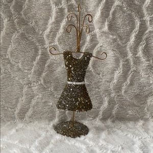 Mini lady jewelry holder